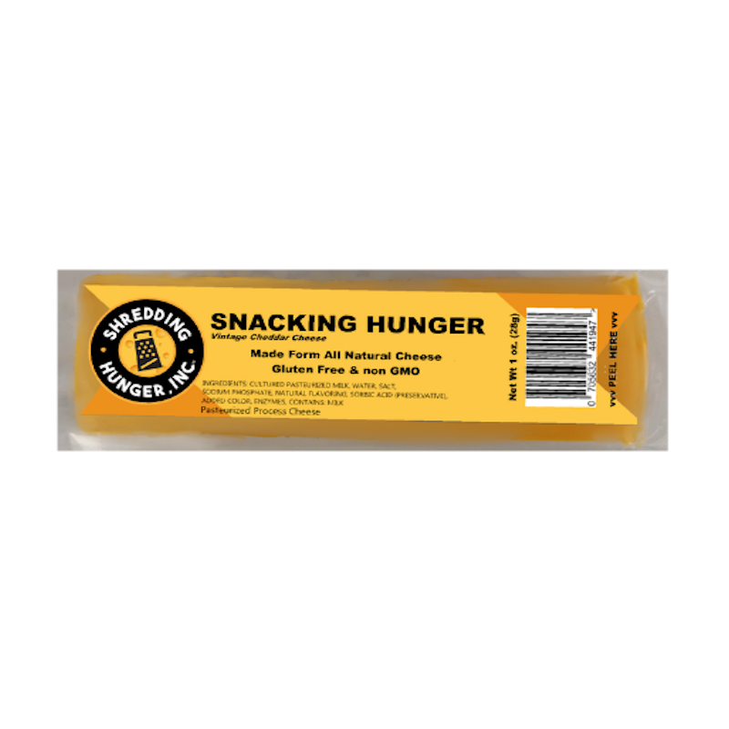 Shelf Stable Cheese Plank 1oz | Single-serve cheddar snack planks, shelf-stable, ideal for schools or pantry packs.